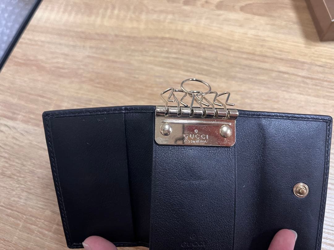 未使用品　GUCCI グッチ GG マーモントレザーキーケース