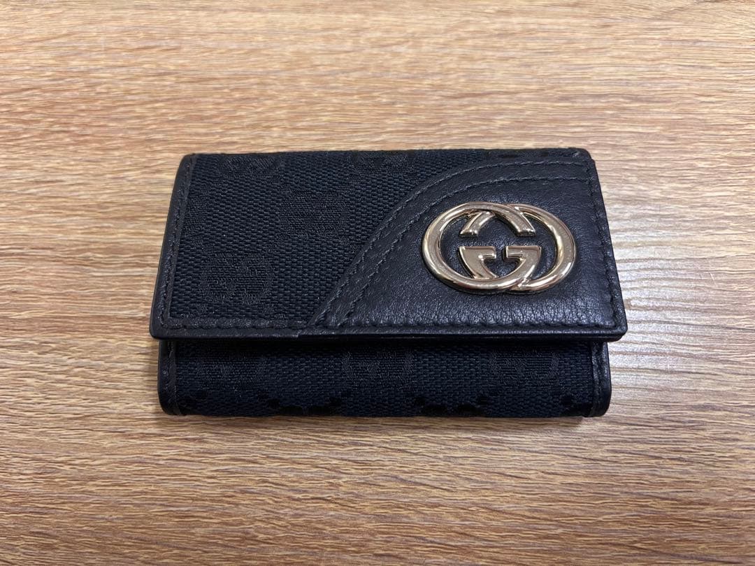 未使用品　GUCCI グッチ GG マーモントレザーキーケース