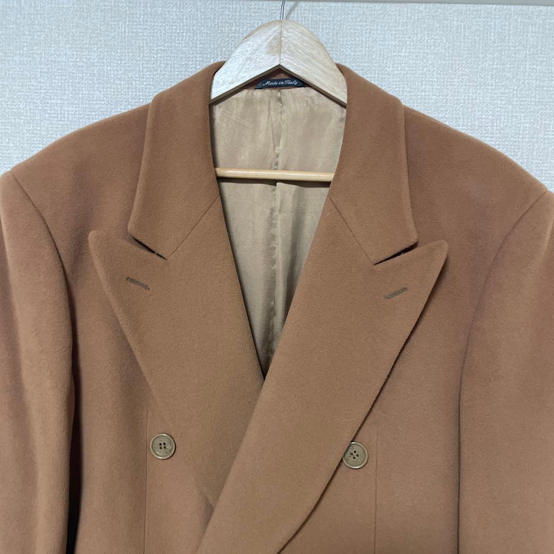 【ジャンフランコフェレ】イタリア製 ブラウン ダブルブレストコート