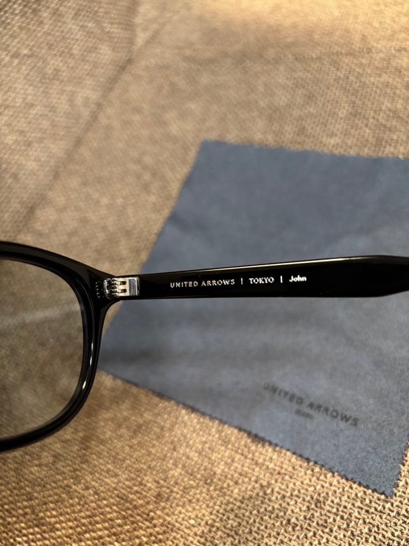 金子眼鏡 ユナイテッドアローズ john サングラス 黒縁 メガネ カラーレンズ