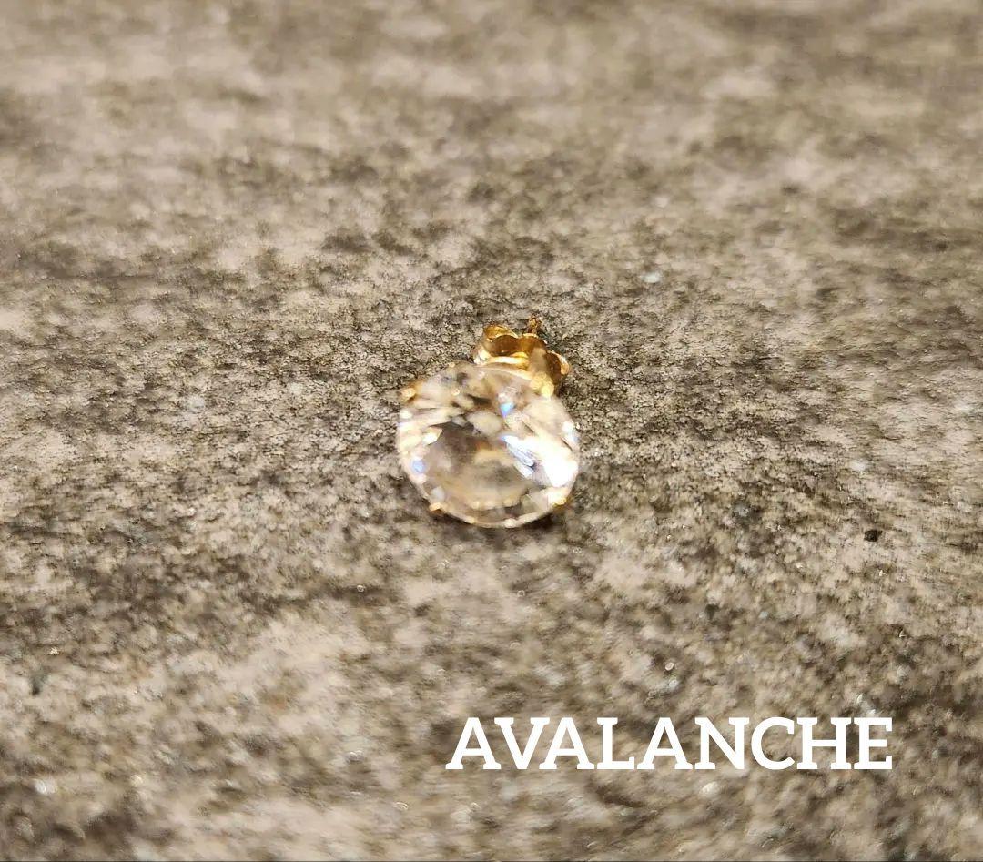 AVALANCHE アバランチ14Kイエローゴールドジルコニアピアス 約10mm