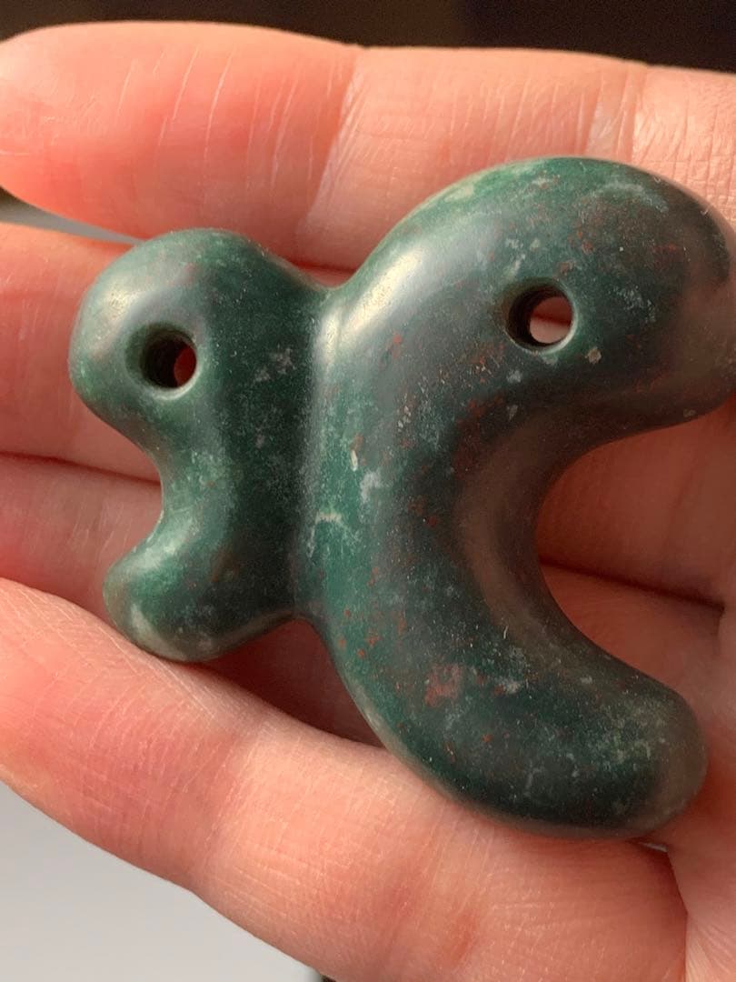 古墳期　出土　出雲石勾玉　碧玉　縄文時代　弥生　石器　土器　翡翠勾玉　根付　勾玉