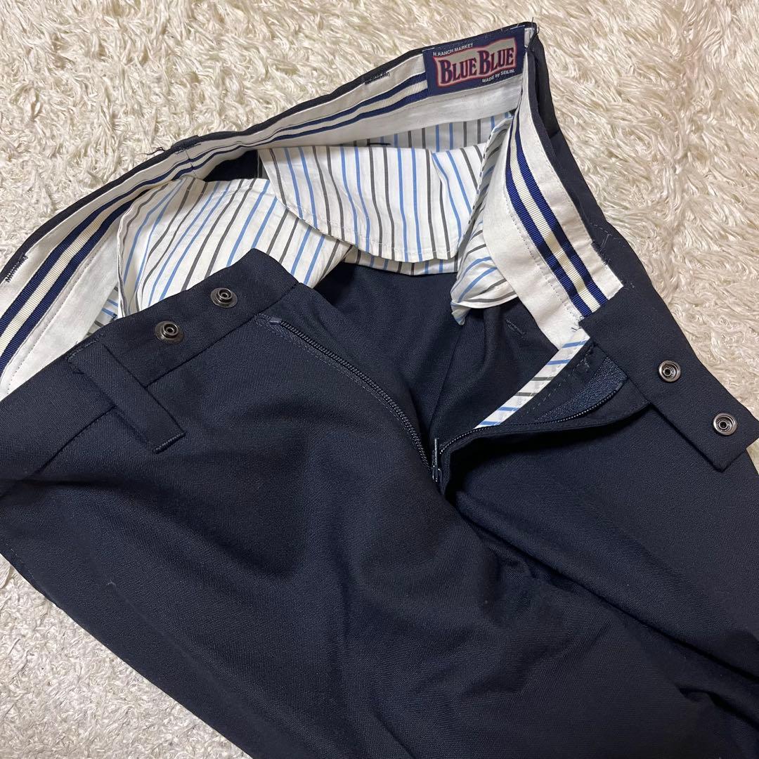 BLUE BLUE セットアップ　スーツ　スリーピース　ネイビー　段返り3B