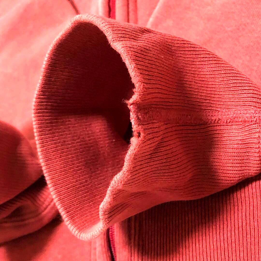 ヒステリックグラマー 初期ヒス Y2Kジップアップパーカー スウェット赤 裏起毛