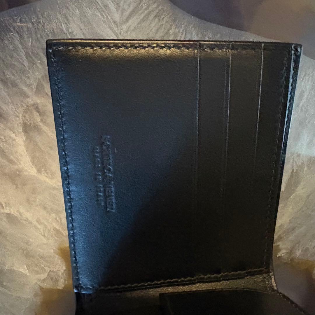 【新品】BOTTEGA VENETA 2つ折り財布　カセット　ブラック
