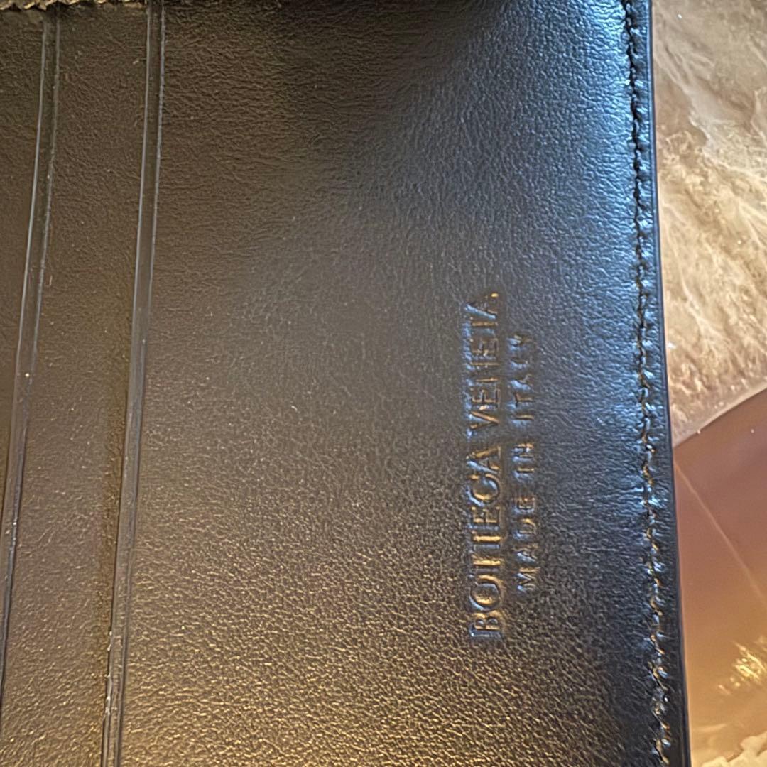 【新品】BOTTEGA VENETA 2つ折り財布　カセット　ブラック