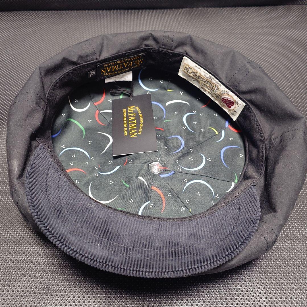 ミスターファットマン XL ワックスドコットン キャスケットブラック