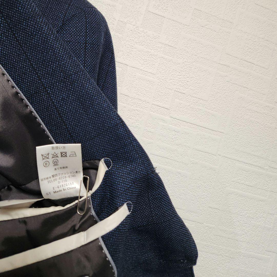 K*H様 オリヒカ　メンズ　スーツ　スリーピース　セットアップ　ブルー　チェック