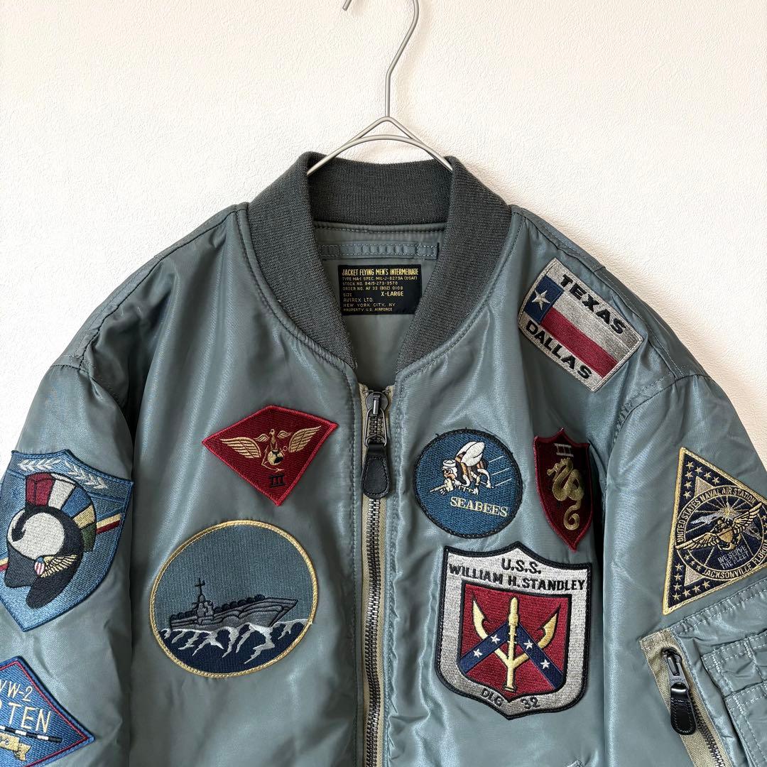 希少 XL アビレックス AVIREX トップガン MA-1 フライトジャケット