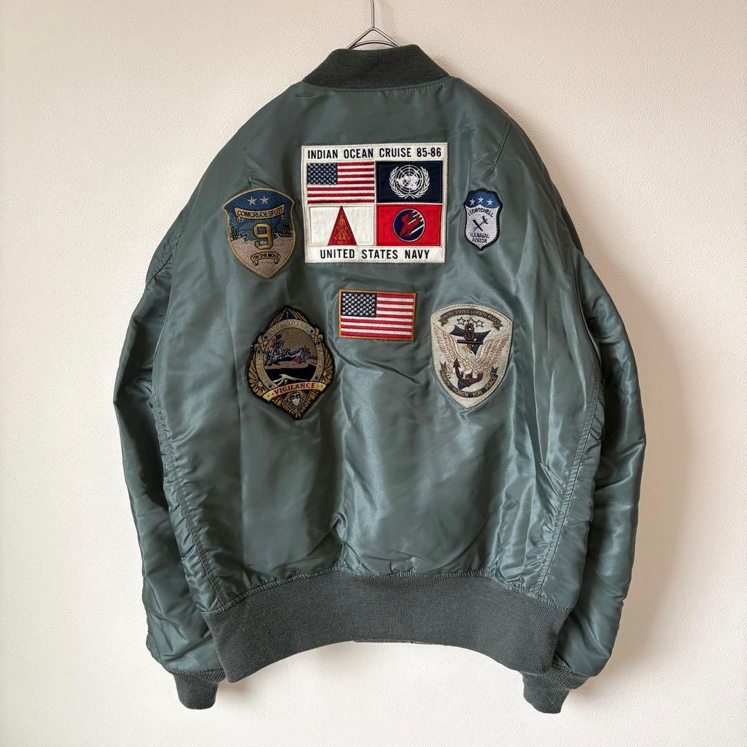 希少 XL アビレックス AVIREX トップガン MA-1 フライトジャケット