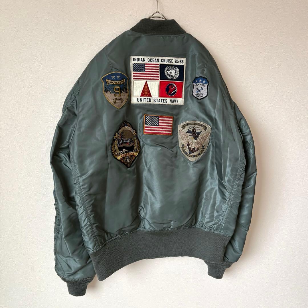 希少 XL アビレックス AVIREX トップガン MA-1 フライトジャケット