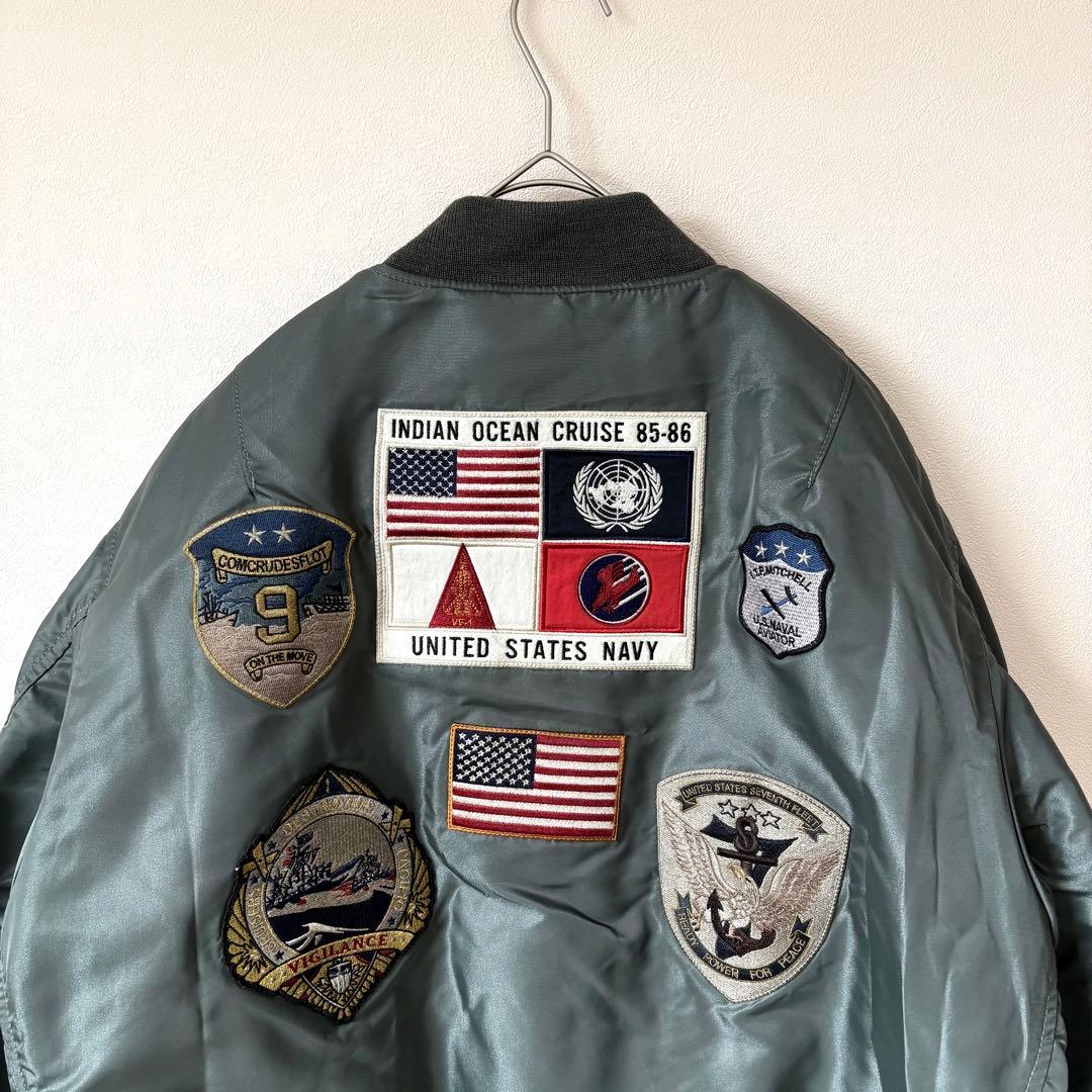 希少 XL アビレックス AVIREX トップガン MA-1 フライトジャケット