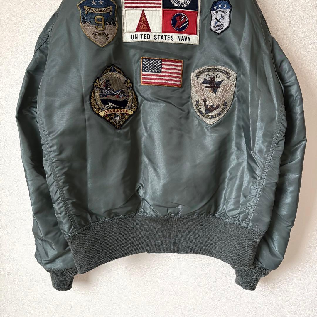 希少 XL アビレックス AVIREX トップガン MA-1 フライトジャケット