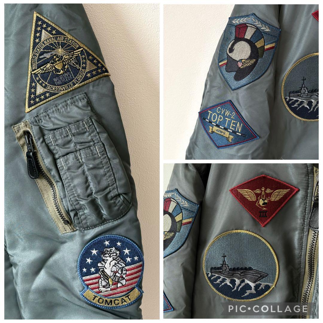 希少 XL アビレックス AVIREX トップガン MA-1 フライトジャケット