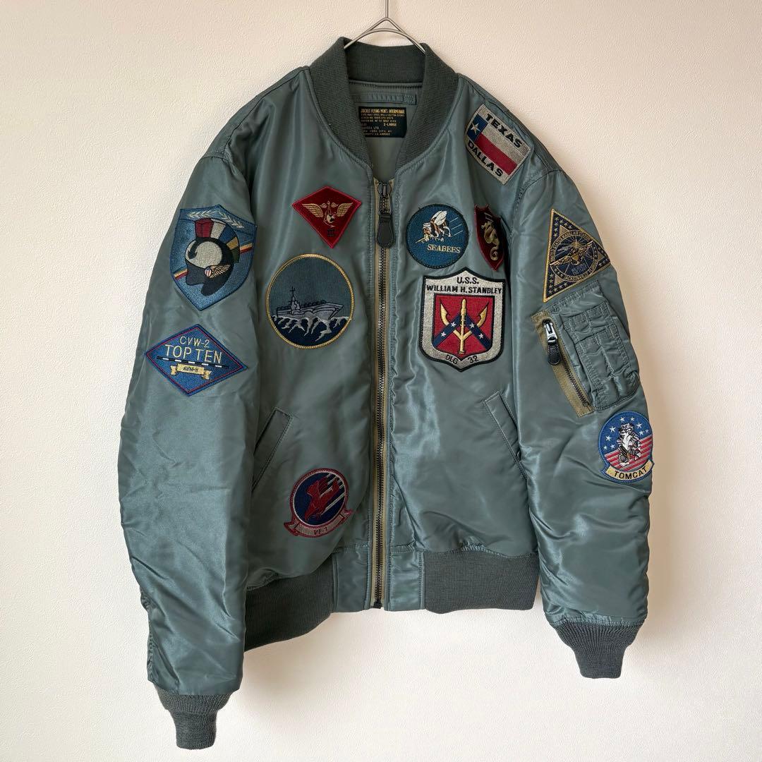 希少 XL アビレックス AVIREX トップガン MA-1 フライトジャケット