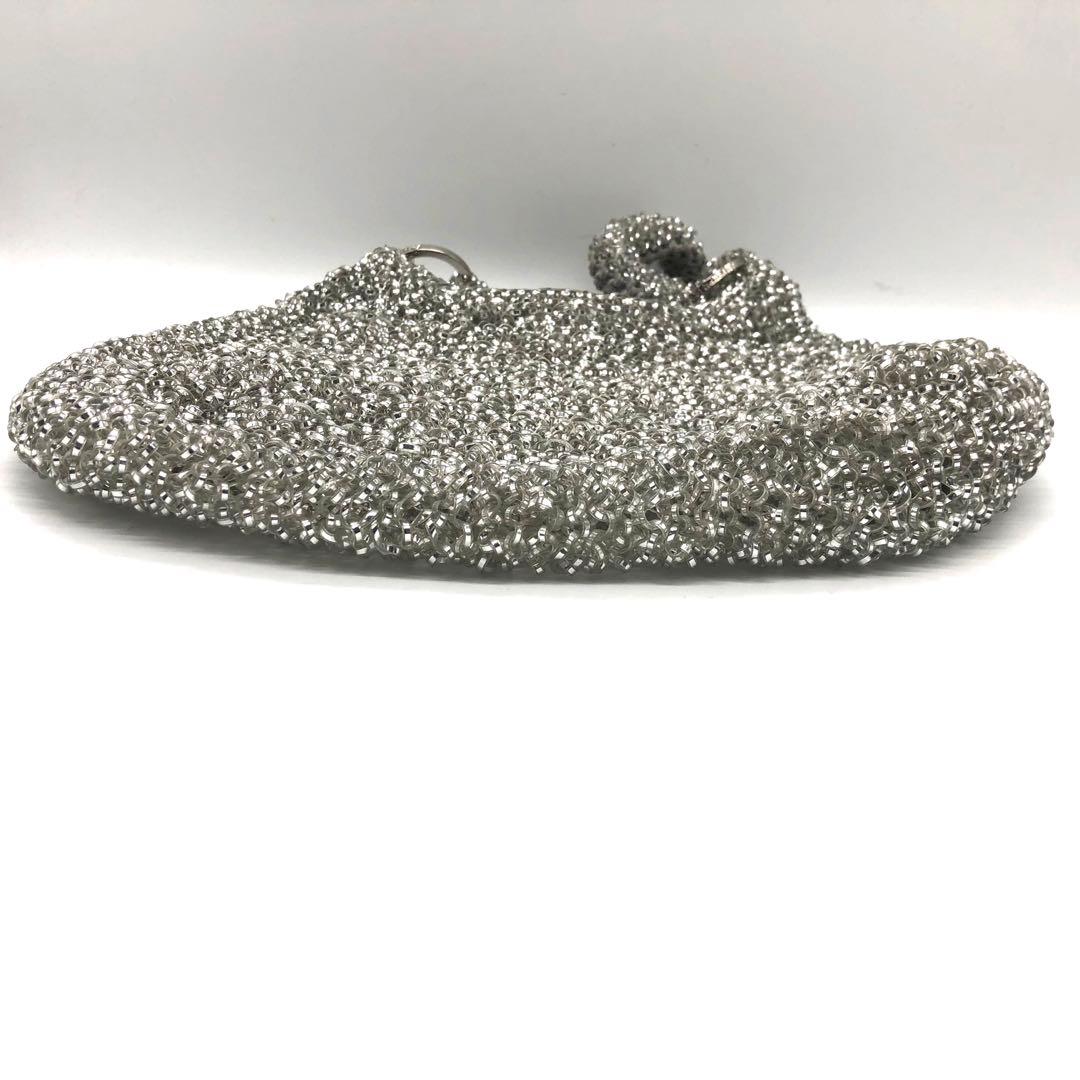 美品✨アンテプリマ ワンショルダーバッグ シルバー系 ワイヤーバッグ