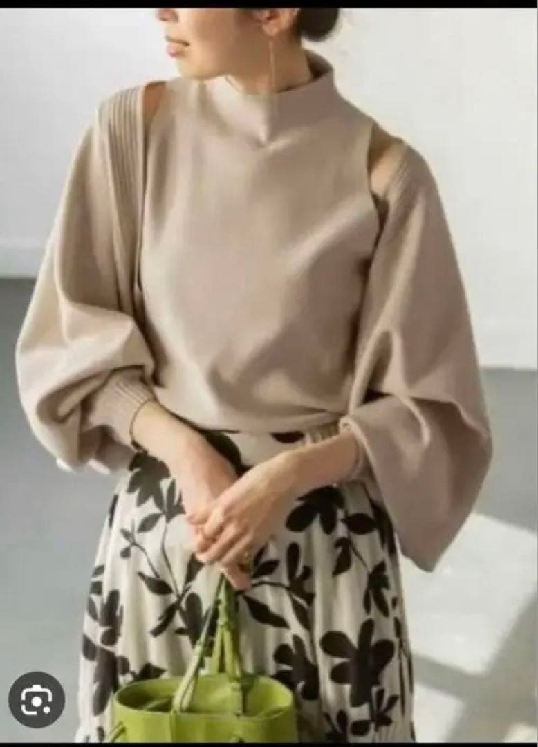 NOBLEショートボレロアンサンブルニット・ニットマーメイドワンピース3点セット