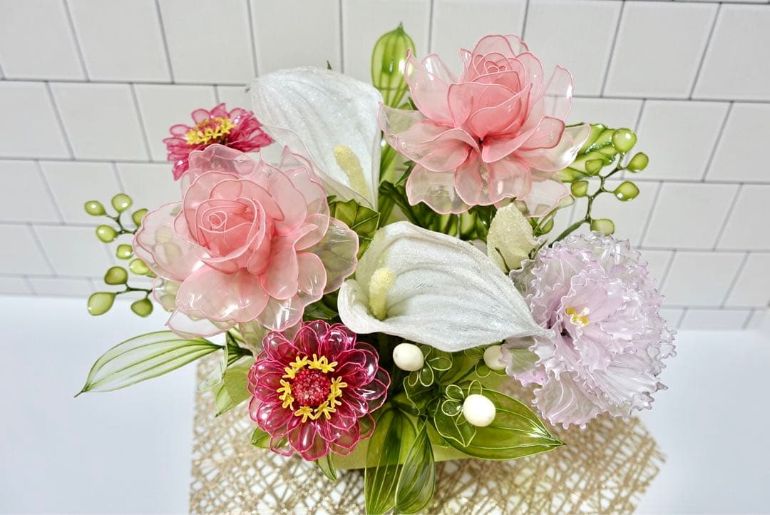 アメリカンフラワー（バラ、カラー）ディップフラワー