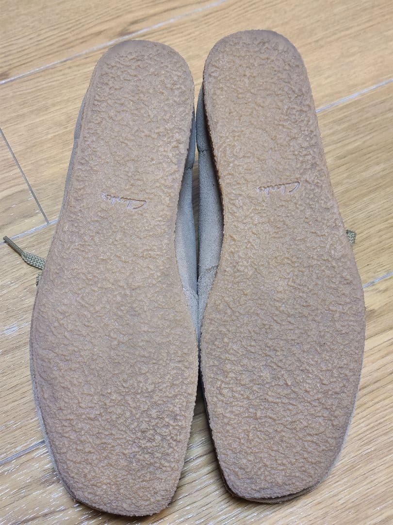 新品未使用!!Clarks shacre boot ベージュ スエード モカシン