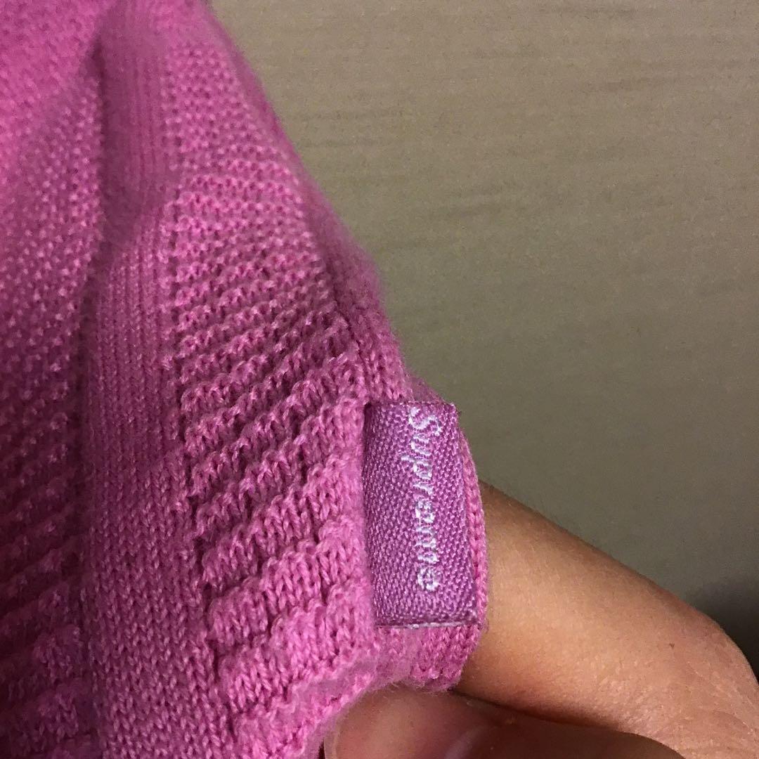 トップス FW19 Supreme Stripe Rib L/S Knit Polo