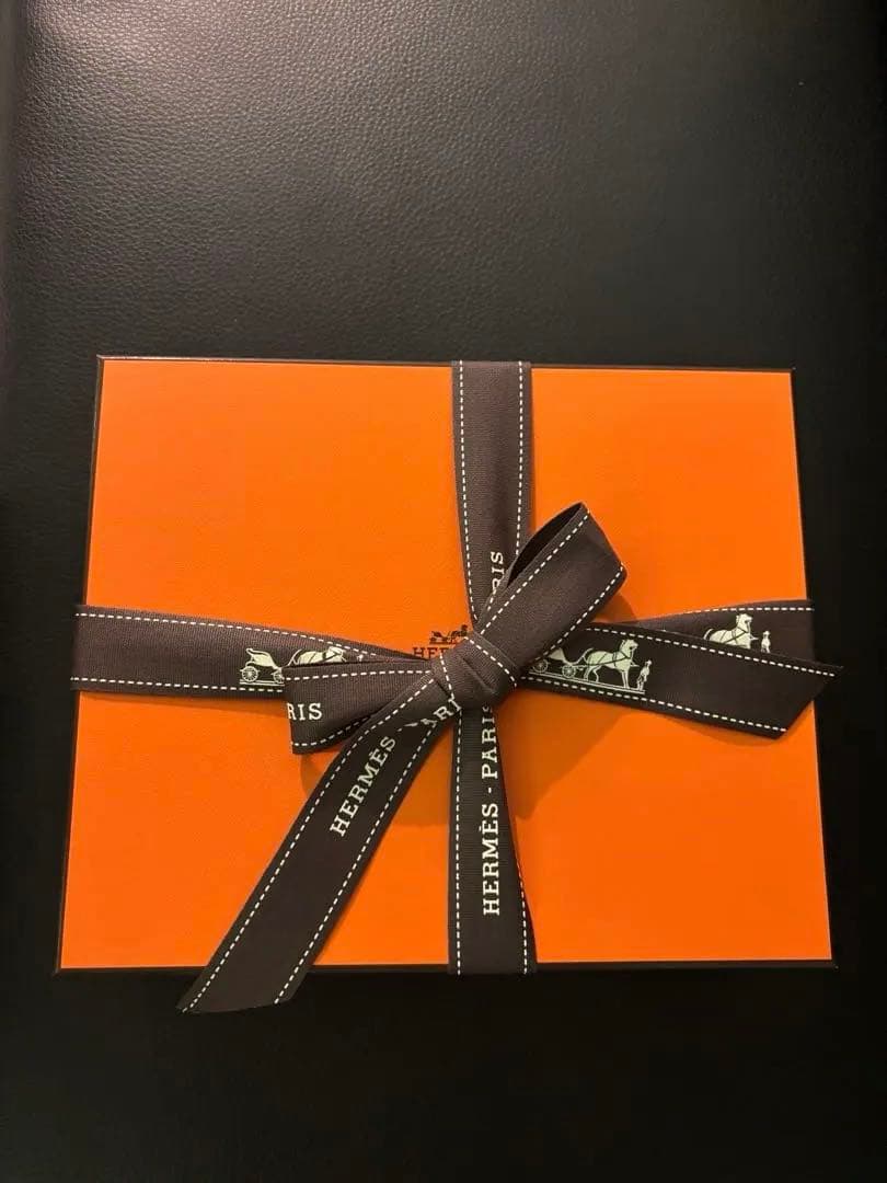 ミニエヴリンノワール黒× G金具ロングストラップ110cm HERMES