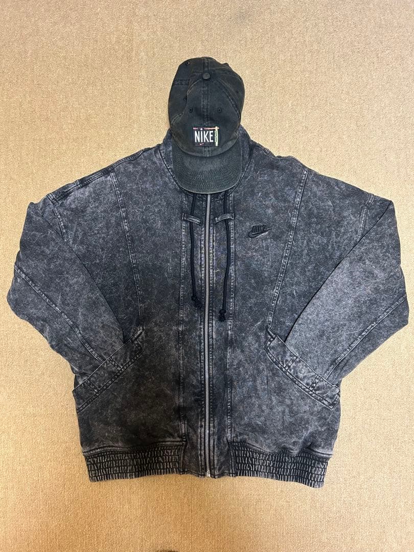 NIKE ナイキ チャレンジコート ケミカル加工 デニム ジャケット&キャップ