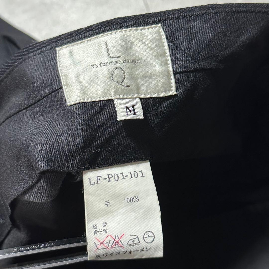美品Y's for men LQ ウール 黒 ダブル セットアップ 96ss