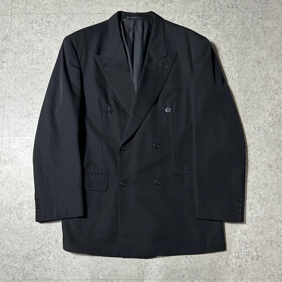 美品Y's for men LQ ウール 黒 ダブル セットアップ 96ss
