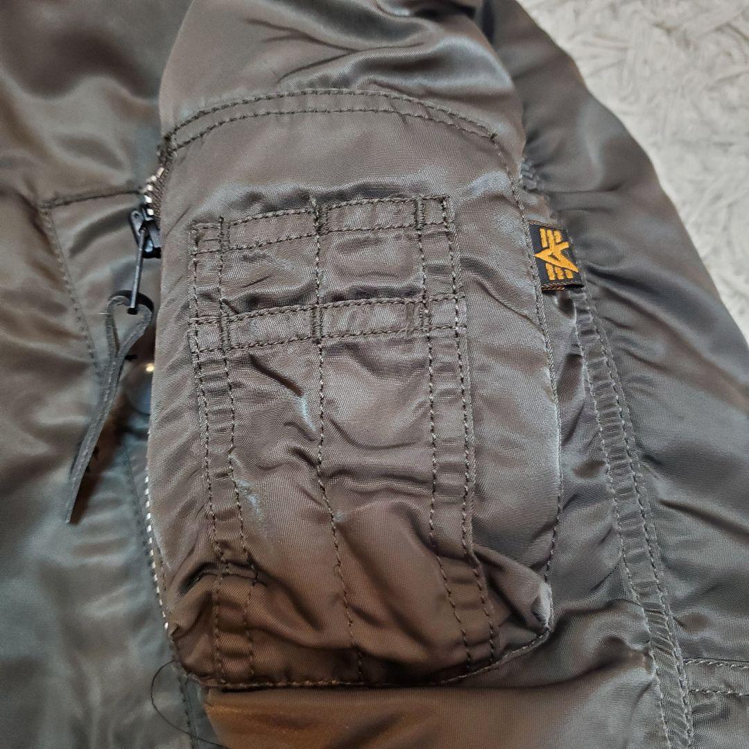 極美品アルファインダストリーズ　N-3BフライトジャケットL ミリタリー