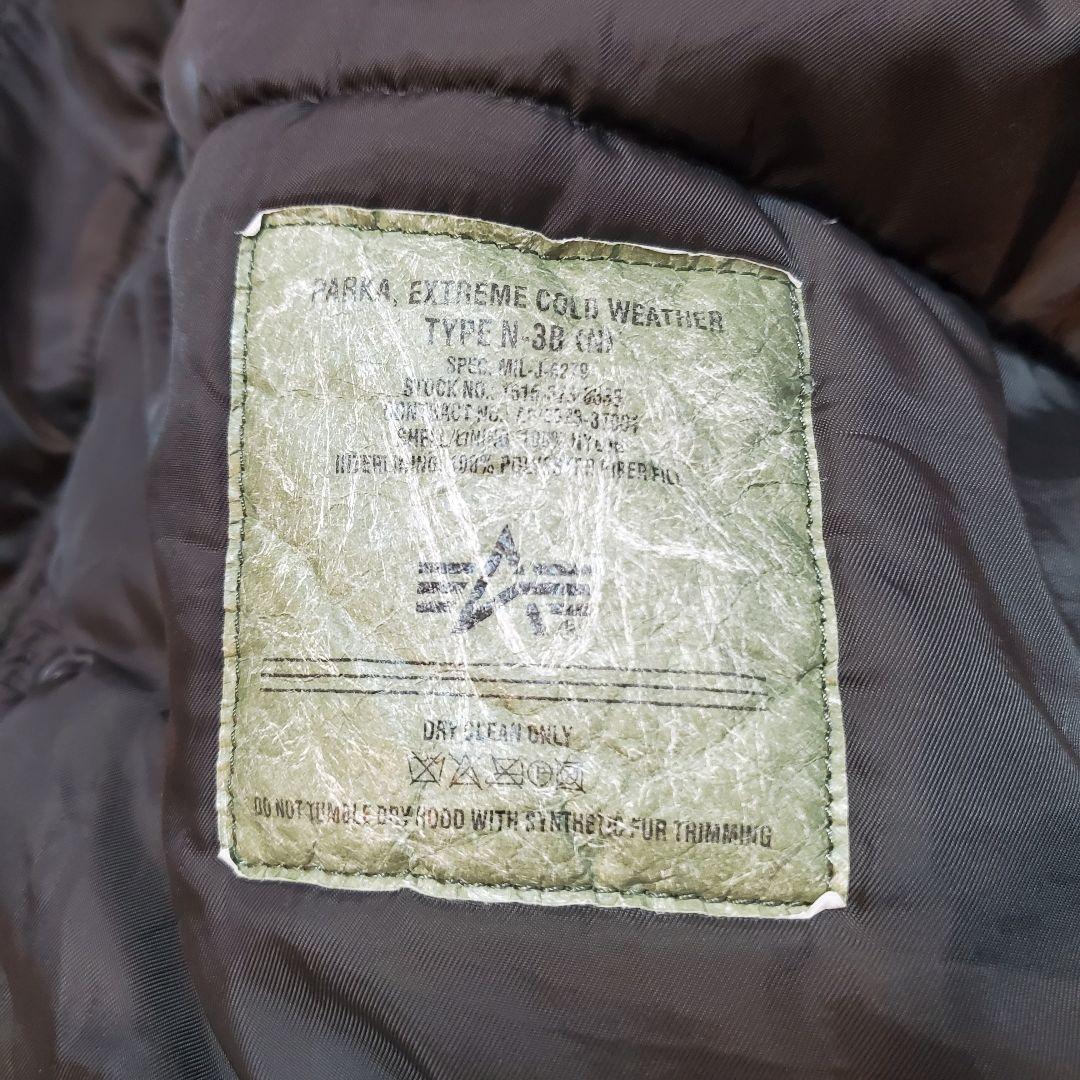 極美品アルファインダストリーズ　N-3BフライトジャケットL ミリタリー