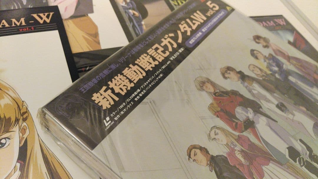 【絶版品】新機動戦記ガンダムW　LD全7枚　まとめ 帯付ジャケット買入手困難貴重