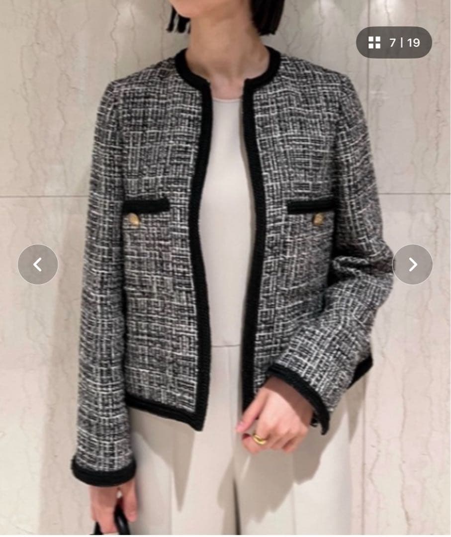 Mila Owen ノーカラージャケット