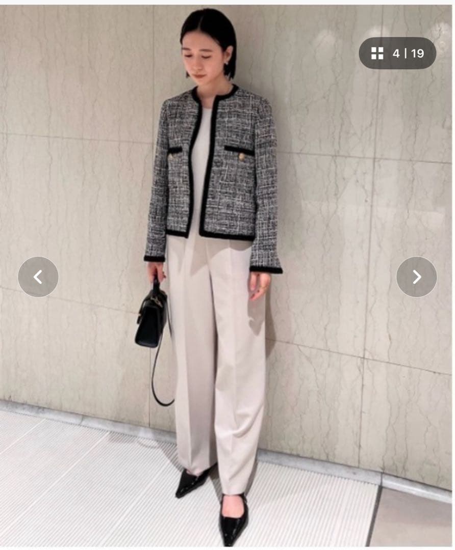 Mila Owen ノーカラージャケット