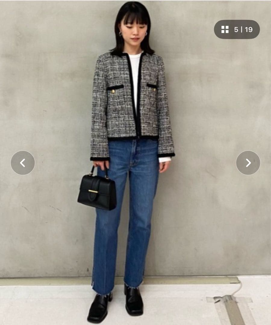 Mila Owen ノーカラージャケット