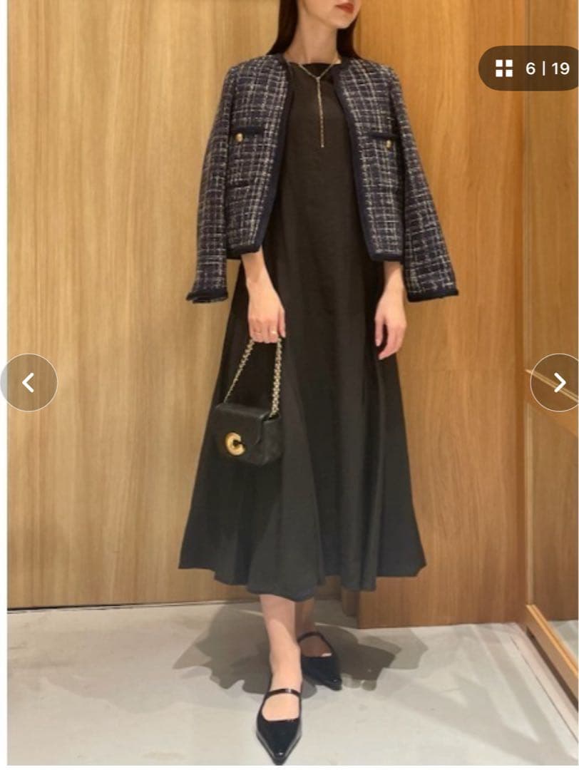 Mila Owen ノーカラージャケット