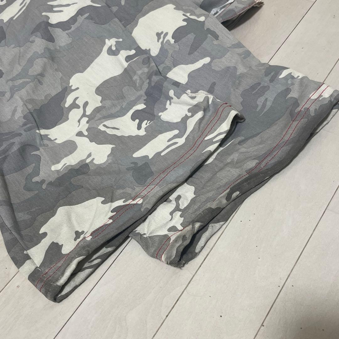 cherryquiri レースカーゴパンツ 迷彩柄　リボン付き