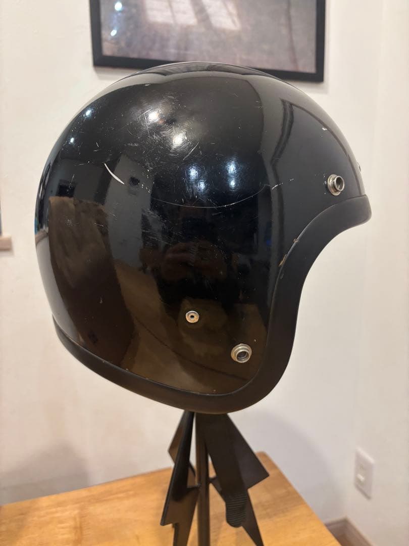 BELL R-T 黒 ジェットヘルメット Mサイズ　ビンテージ　rt
