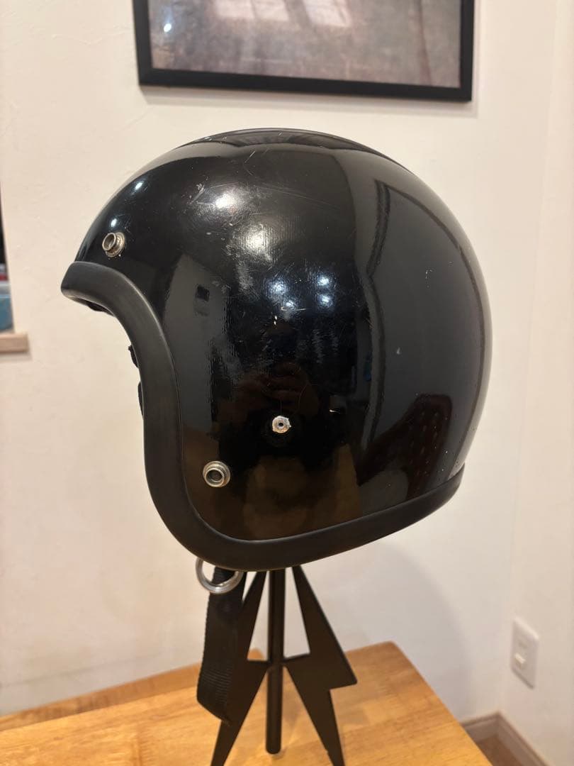 BELL R-T 黒 ジェットヘルメット Mサイズ　ビンテージ　rt
