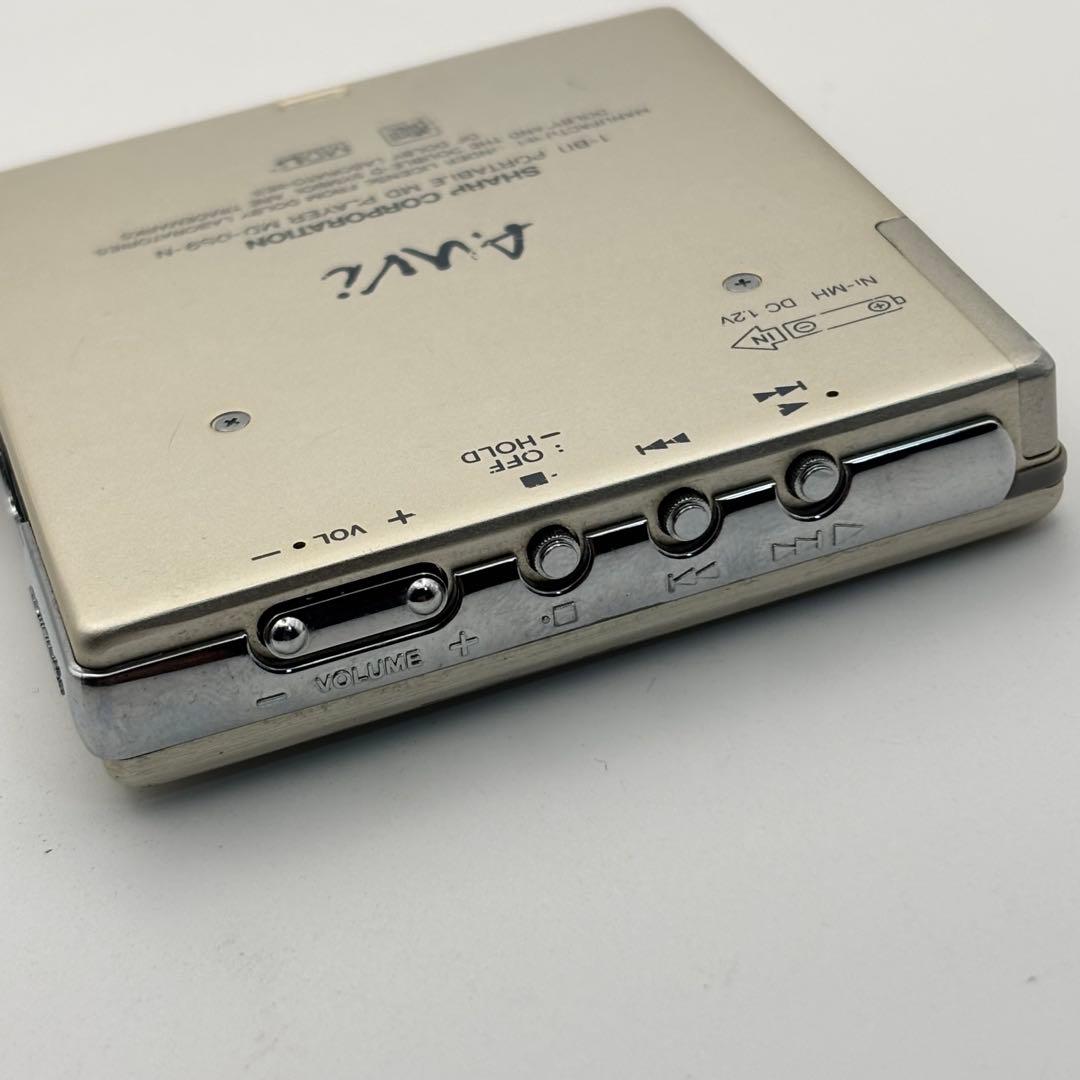 動作品 SHARP MD-DS9 MDプレーヤー シャープ シルバー リモコン付