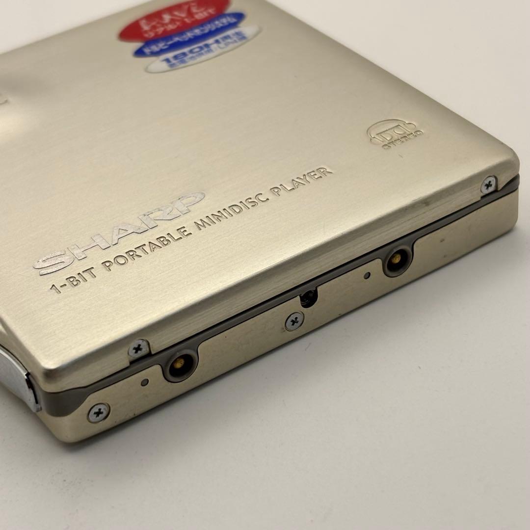 動作品 SHARP MD-DS9 MDプレーヤー シャープ シルバー リモコン付