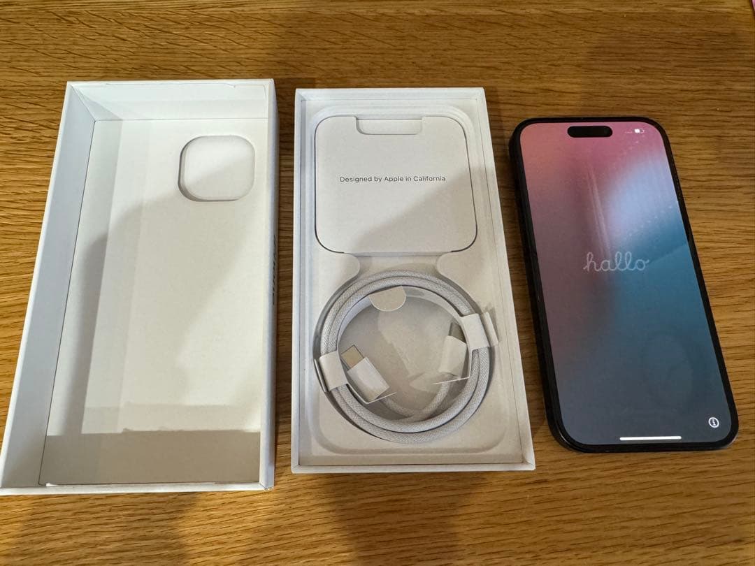 iPhone 15 128GB ブラック SIMフリー 付属品完備 箱あり