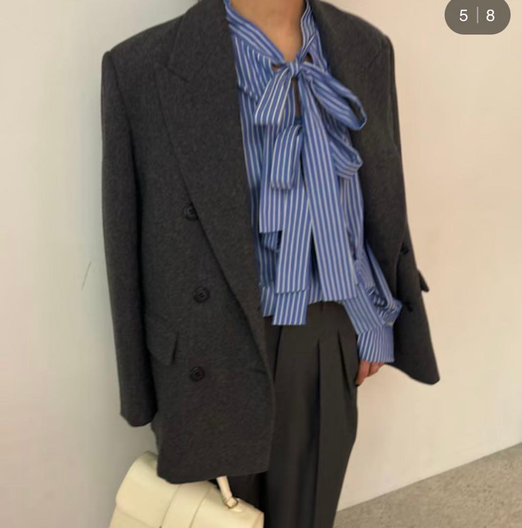 新品　Mila Owen ビッグショルダーダブルジャケット