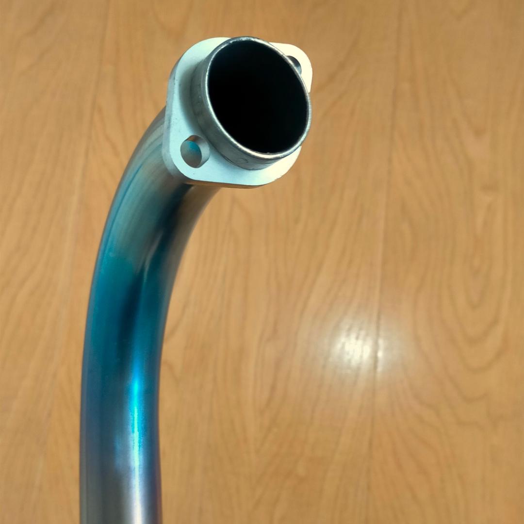 エイプ100 ヨシムラ 機械曲チタンサイクロンマフラー