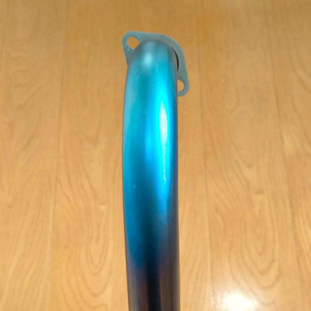 エイプ100 ヨシムラ 機械曲チタンサイクロンマフラー