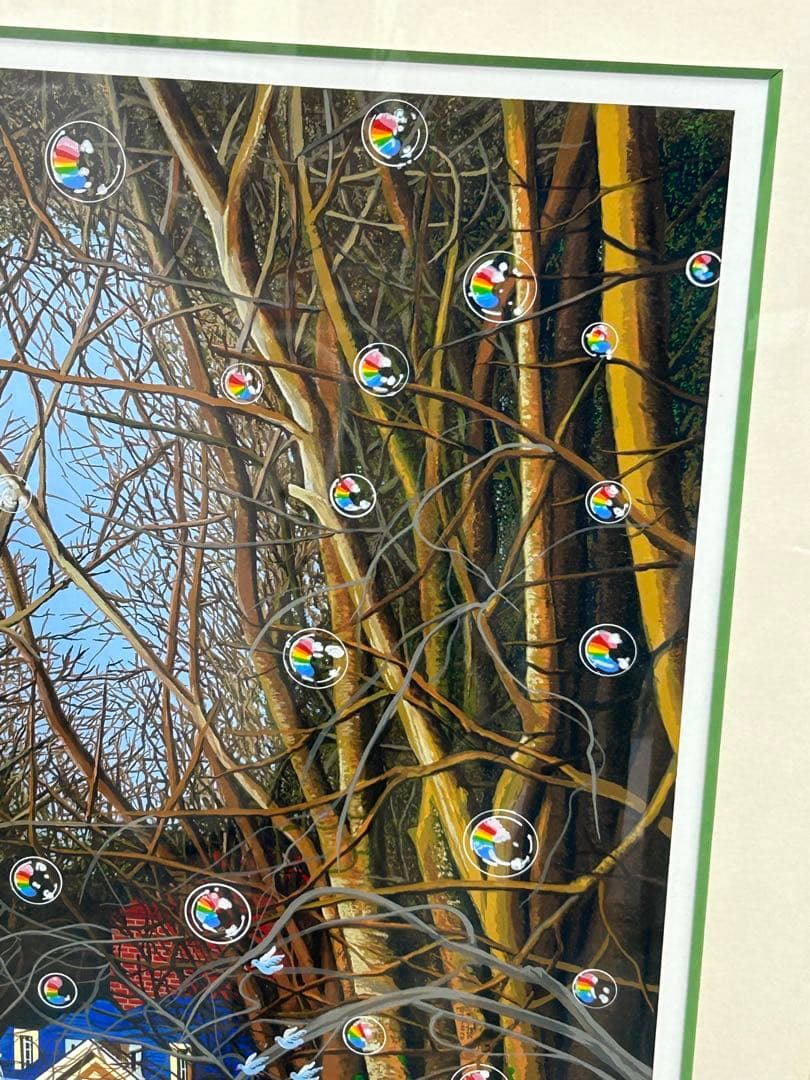 ヒロ・ヤマガタ　「森の小径」　シルクスクリーン　限定80部