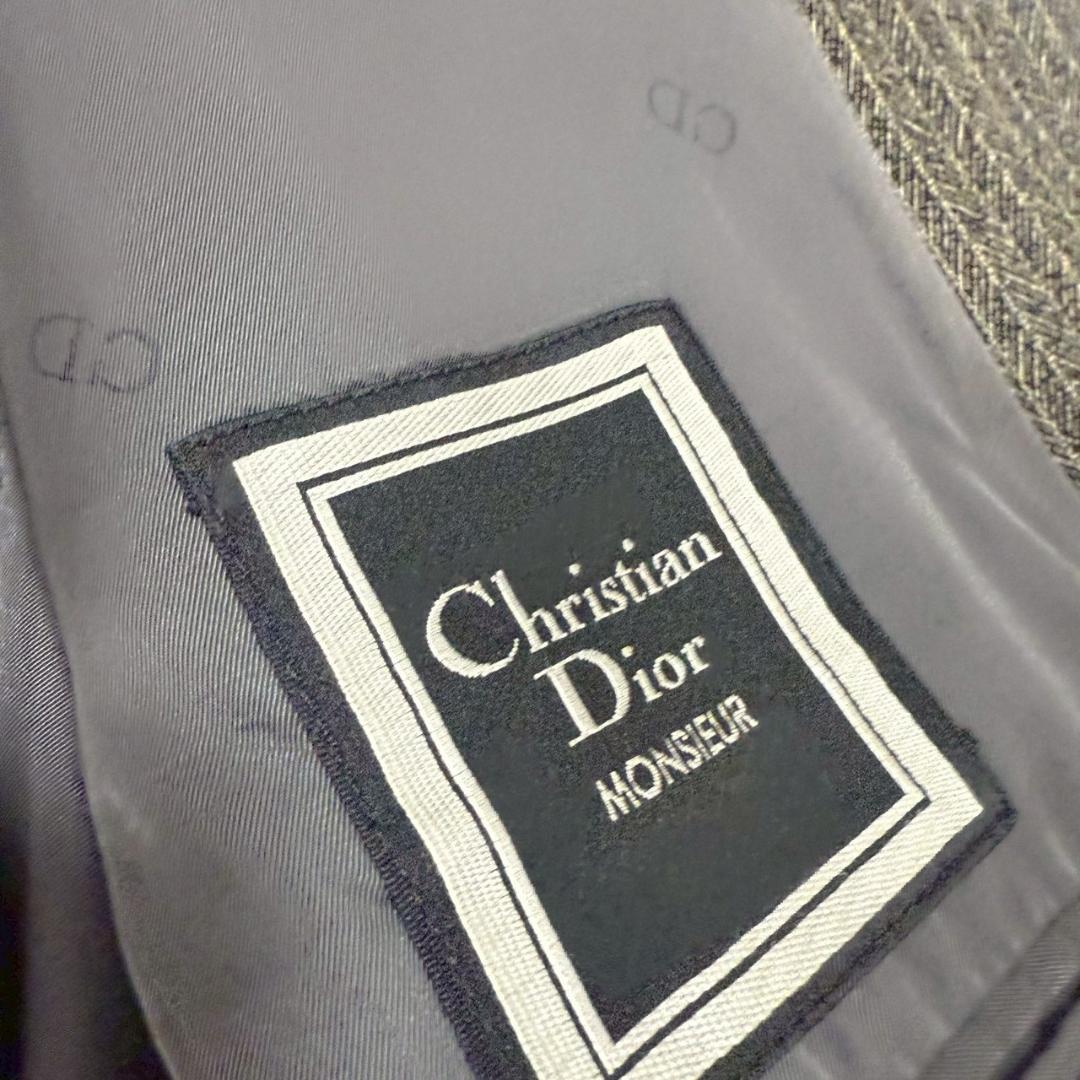 【美品】クリスチャンディオール　ヴィンテージスーツ　スリーピース　ヘリンボーン