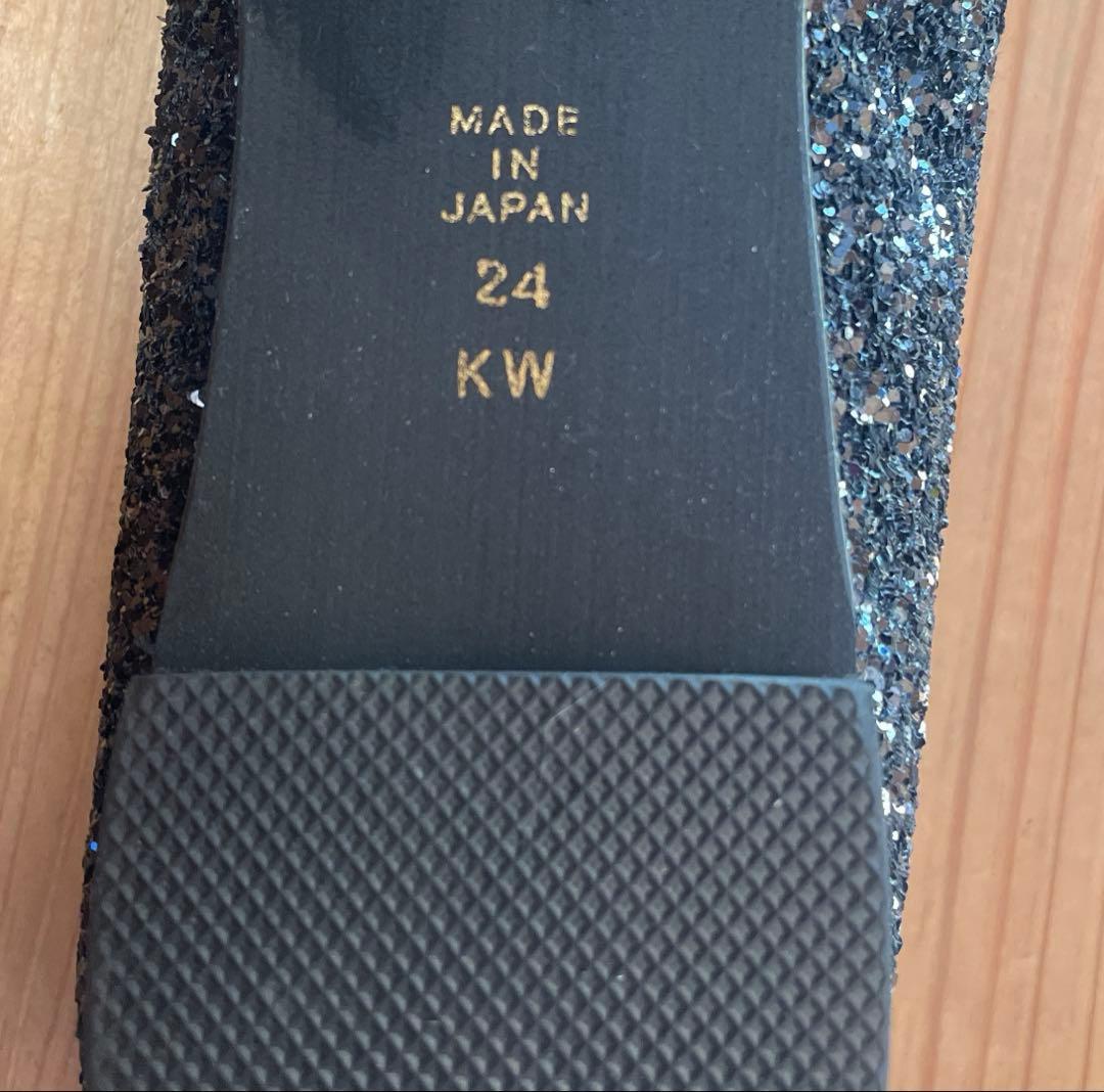 ダイアナ　ローヒール・フラットシューズ リボン バレエ 24cm