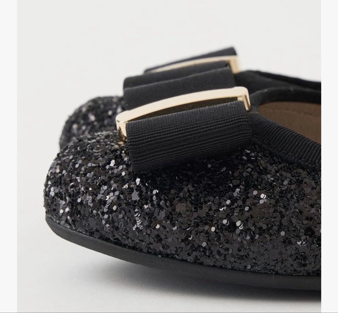 ダイアナ　ローヒール・フラットシューズ リボン バレエ 24cm