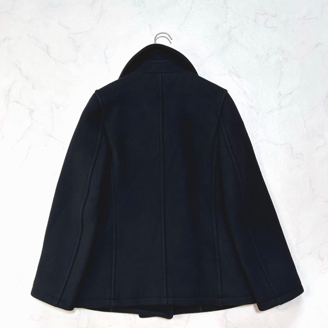 極美品 マーガレットハウエル タスマニアウール ダブルブレスト ピーコート