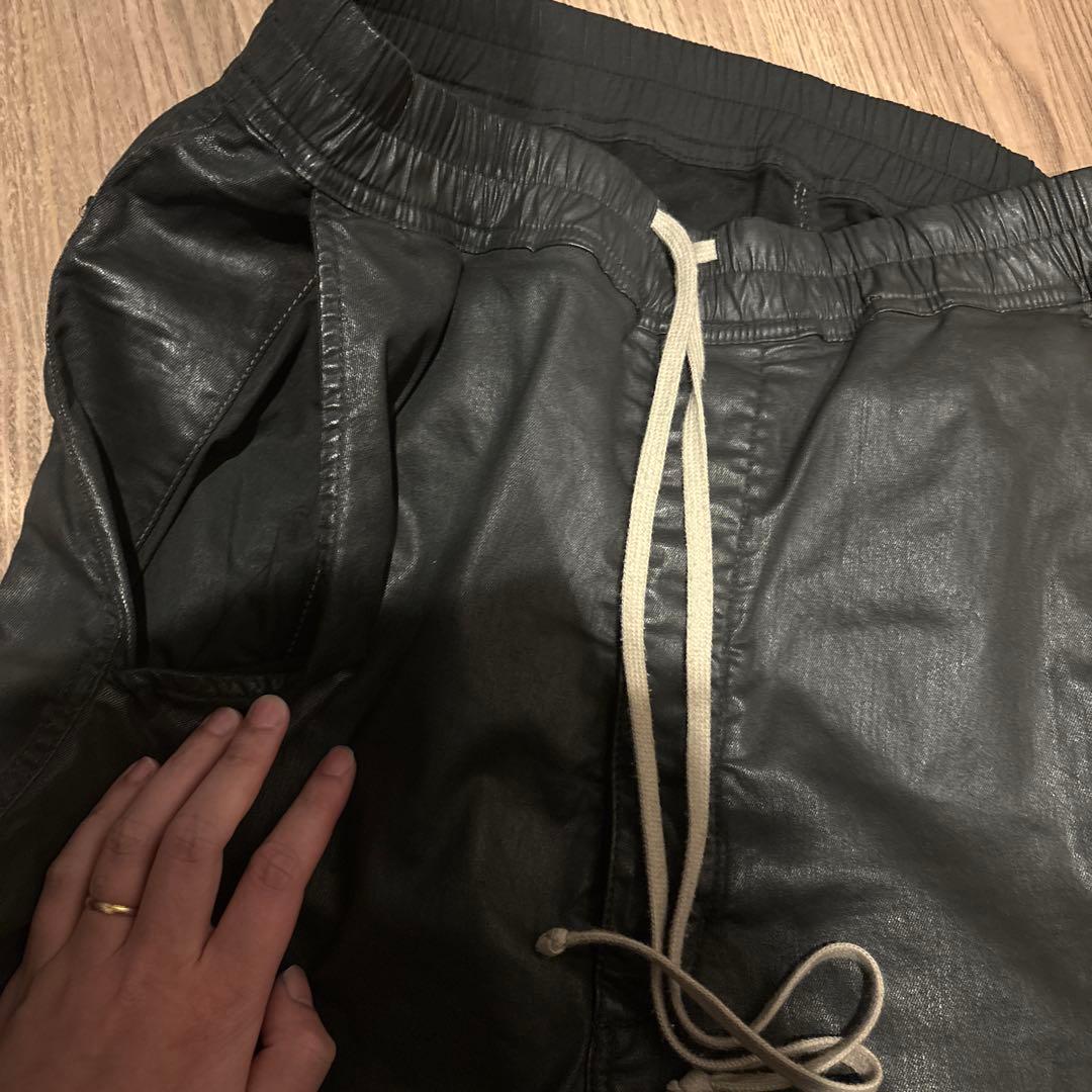 リックオウエンス　サルエルパンツ　BLACK Wax